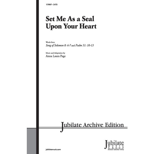 Set Me As A Seal SATB