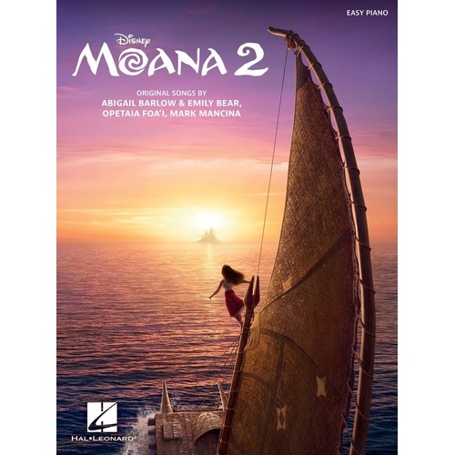 Moana 2 Easy Piano Selections Songbook