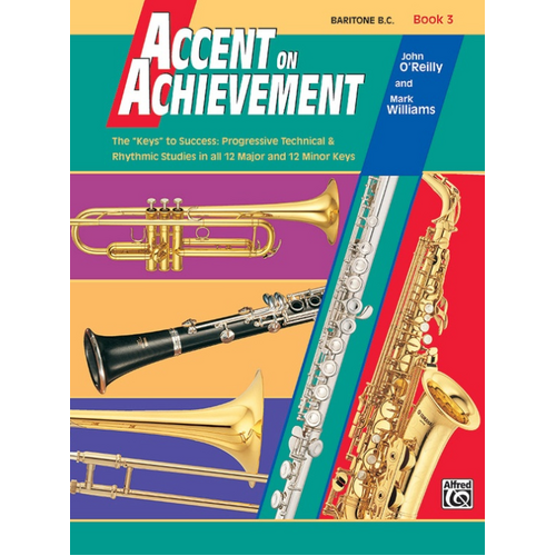 Accent on Achievement Book 3 Baritone BC Concert Band Sheet Music