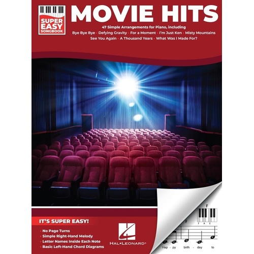 Movie Hits Super Easy Songbook by Hal Leonard
