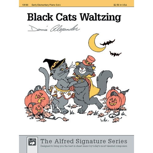 Black Cats Waltzing Piano Sheet Music