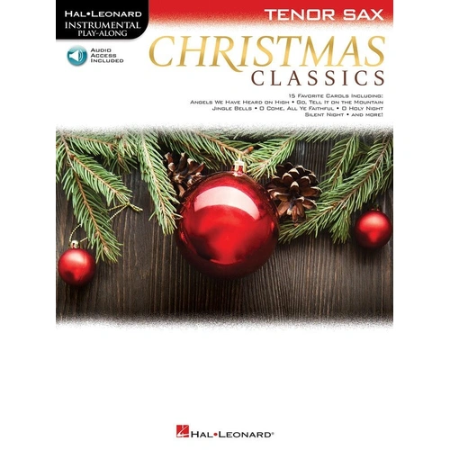 Christmas Classics Tenor Saxophone Book with Online Audio Access