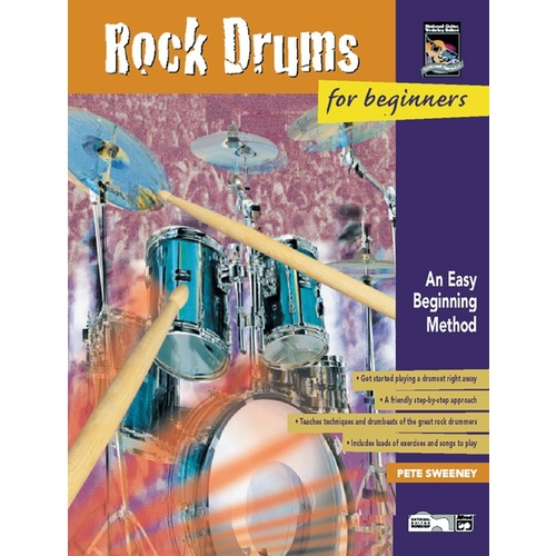 Rock Drums For Beginners Book/CD