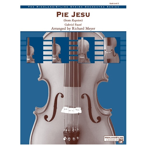 Pie Jesu From Requieum String Orchestra Gr 3 Conductor Score