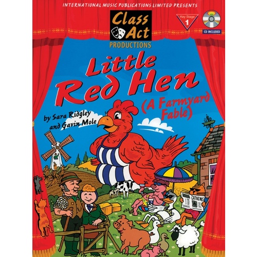 Little Red Hen Farmyard Fable Book/CD PVG