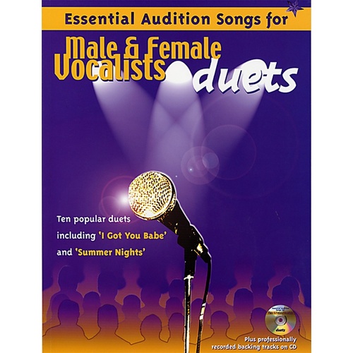 Audition Songs Duets PVG Book/CD