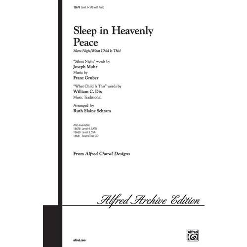 Sleep In Heavenly Peace SAB/Fl/Bells