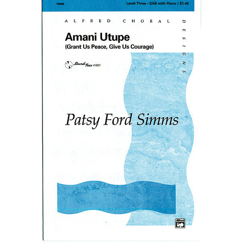 Amani Utupe Choral Designs SAB Level 3 Sheet Music