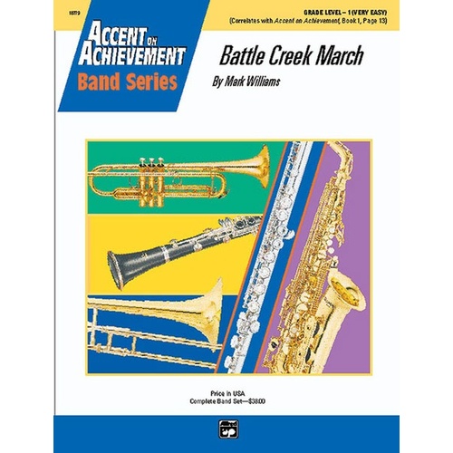 Battle Creek March Concert Band Sheet Music Grade 1