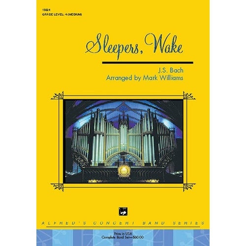 Sleepers Wake Concert Band Grade 3 Sheet Music