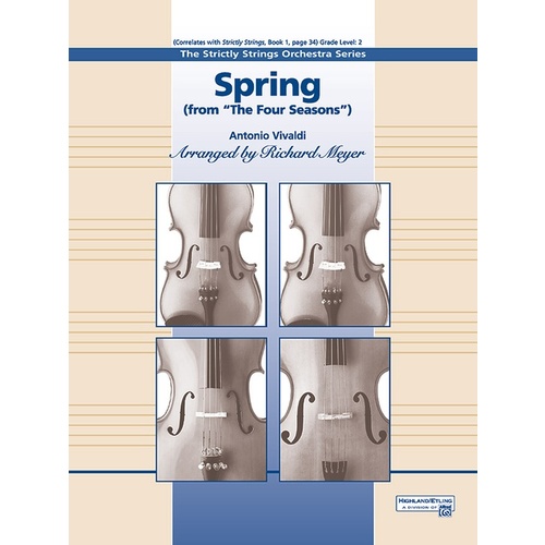 Spring from the Four Seasons String Orchestra Sheet Music Gr 1