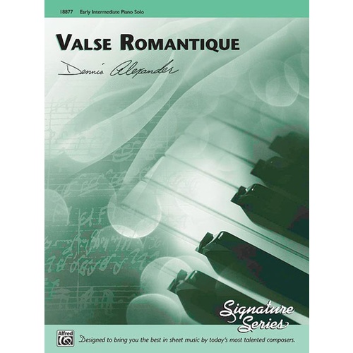Valse Romantique Piano Sheet Music