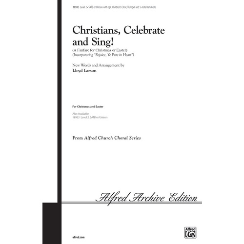 Christians Celebrate And Sing SATB Level 2