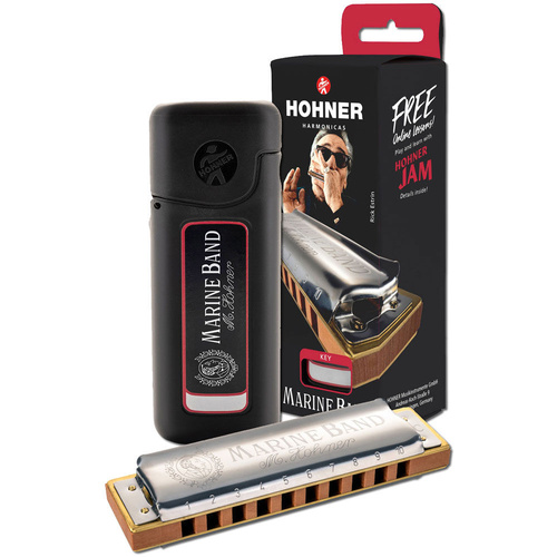 Hohner Marine Band 1896 Classic Harmonica Key of B-Natural Minor