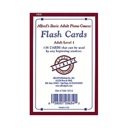 AB Adult Flashcards Level 1 for Alfred's Basic Adult Piano Course