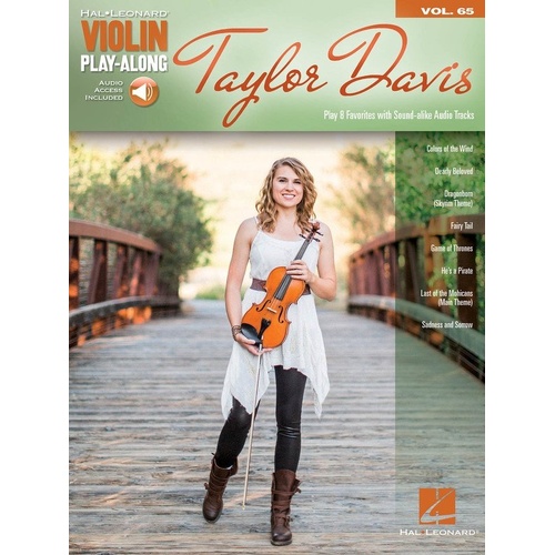 Taylor Davis Violin Play-Along V65 BK/OLA