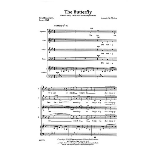 The Butterfly SATB (Octavo)