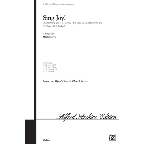 Sing Joy SATB Level 4 Choral Sheet Music