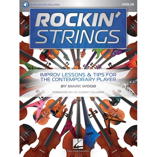Rockin Strings - Violin Book/Online Audio (Softcover Book/Online Audio)