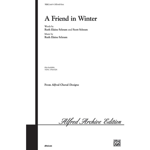Friend In Winter SATB/Piano Level 4