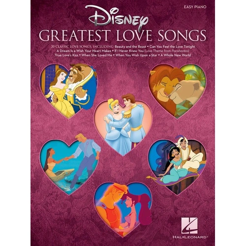 Disney's Greatest Love Songs Easy Piano Sheet Music