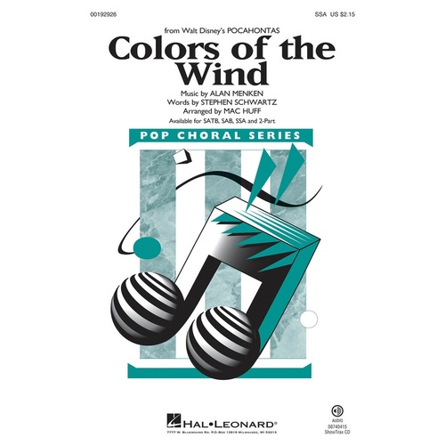 Colors Of The Wind SSA 
