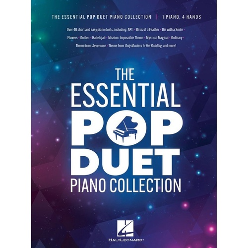 The Essential Pop Duet Piano Collection by Hal Leonard - 40+ Easy Pop Selections for Intermediate Pianists, 176 Pages, Comb-Bound
