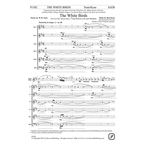 White Birds SATB Divisi A Cappella (Octavo)