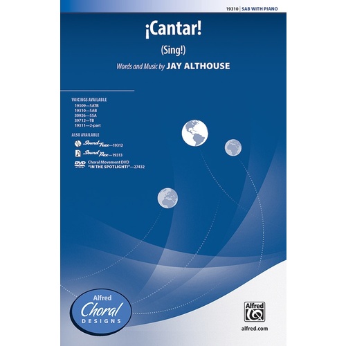 Cantar Sing SAB/Piano Level 3 Choral Sheet Music