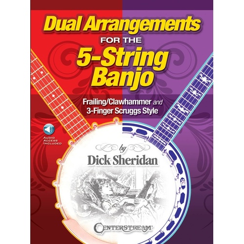 Dual Arrangements For 5 String Banjo Book/Online Audio (Softcover Book/Online Audio)