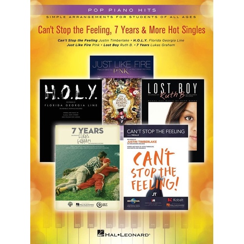 Can't Stop the Feeling: 7 Years & More Hot Singles for Piano
