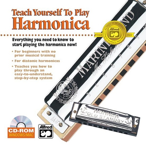 Teach Yourself To Play Harmonica CDrom Jewel