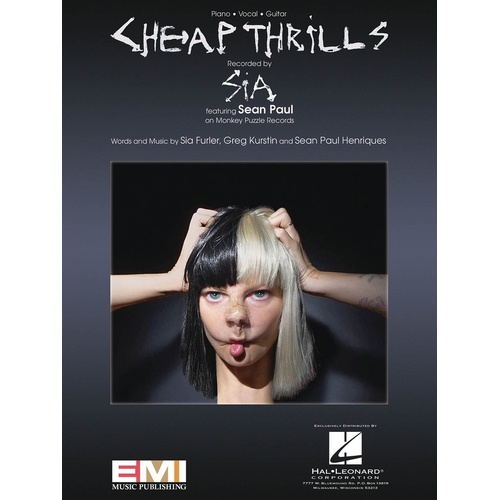 Cheap Thrills PVG S/S (Sheet Music)
