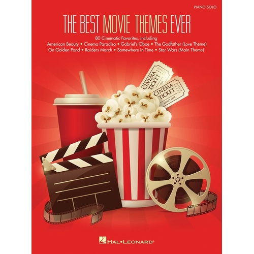 Best Movie Themes Ever Piano Solo (Softcover Book)