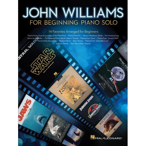 John Williams for Beginning Piano Solo - 14 Movie Themes Arranged for Piano, 48 Pages, Hal Leonard