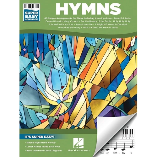 Hymns Super Easy Songbook - 60 Arrangements for Piano with E-Z Play Format