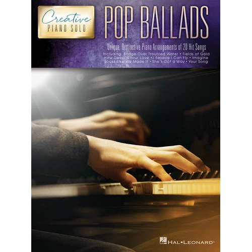 Pop Ballads Creative Piano Solo Book by Hal Leonard - 64 Pages for Intermediate to Advanced Players