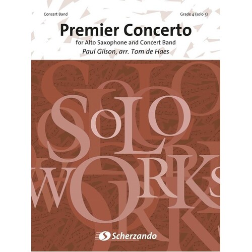 Premier Concerto Alto Sax and Concert Band 4 Score/Parts