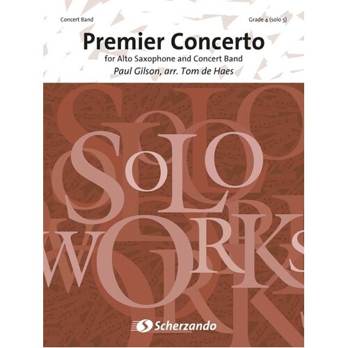 Premier Concerto Alto Sax and Concert Band 4 Score/Parts