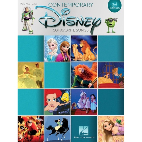 Contemporary Disney 50 Favorite Songs 3rd Edition Songbook for Guitar and Piano, 344 Pages