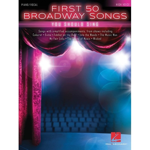 First 50 Broadway Songs You Should Sing High Voice