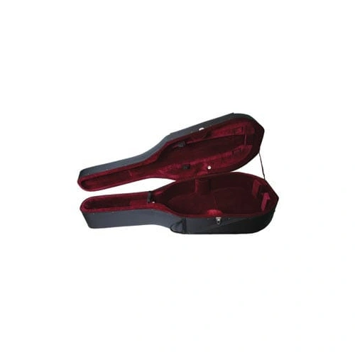 Lightweight Double Bass Case Black/Wine 3/4