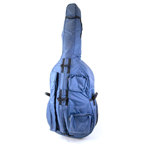 HQ Cobble Pro Grade Double Bass Bag Blue 1/4 Size