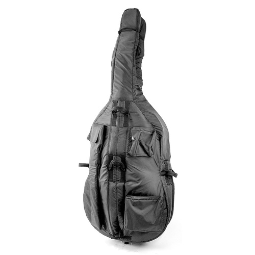 HQ Cobble Pro Grade Double Bass Bag Black 1/4 Size