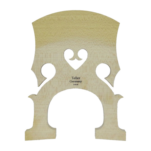 Teller 3/4 Double Bass Bridge Panpi Maple Made in Germany 145mm Leg Width