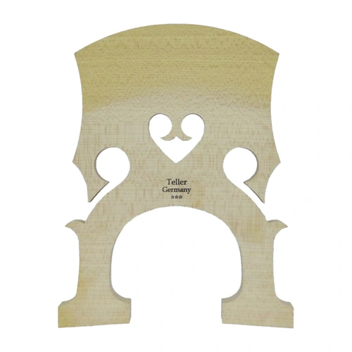 Teller 1/4 Double Bass Bridge, Maple, 130mm Leg Width, Made in Germany