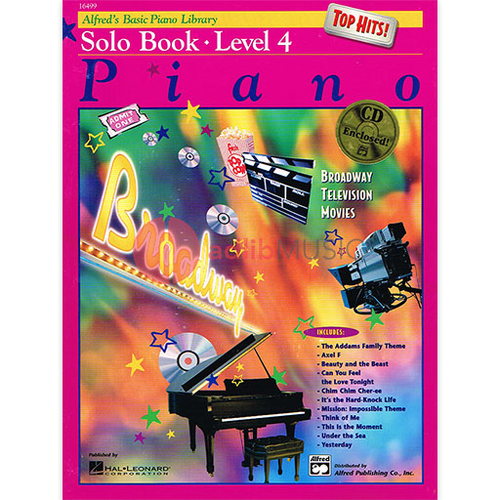 ABPL Top Hits Solo Book 4 Bk/CD for Piano