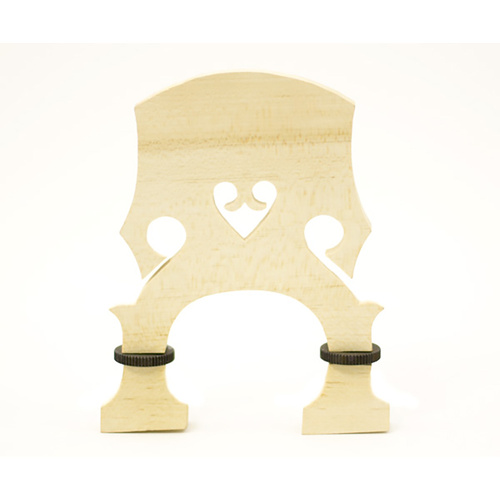 Double Bass Bridge with Adjustable Wheels - Enrico Student Plus 1/2, 145mm Leg Width