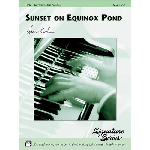 Sunset on Equinox Pond Piano Sheet Music - PS Signature Series