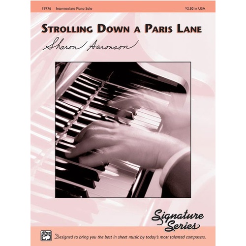 Strolling Down a Paris Lane Piano Sheet Music Solo